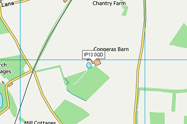 IP13 0QD map - OS VectorMap District (Ordnance Survey) IP13 0QD map - OS VectorMap District (Ordnance Survey)