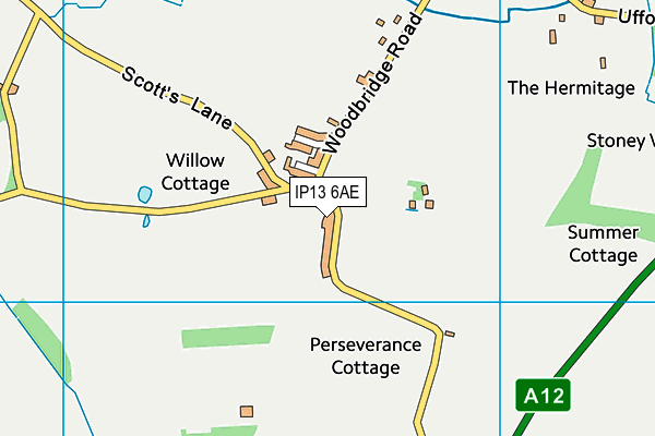 IP13 6AE map - OS VectorMap District (Ordnance Survey) IP13 6AE map - OS VectorMap District (Ordnance Survey)