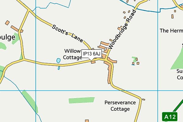 IP13 6AJ map - OS VectorMap District (Ordnance Survey) IP13 6AJ map - OS VectorMap District (Ordnance Survey)