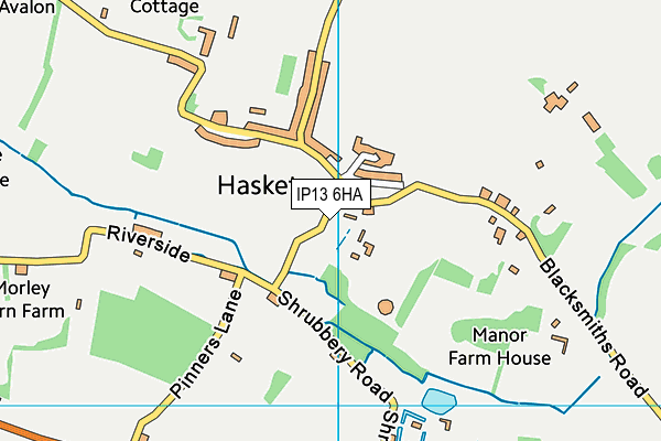 IP13 6HA map - OS VectorMap District (Ordnance Survey) IP13 6HA map - OS VectorMap District (Ordnance Survey)
