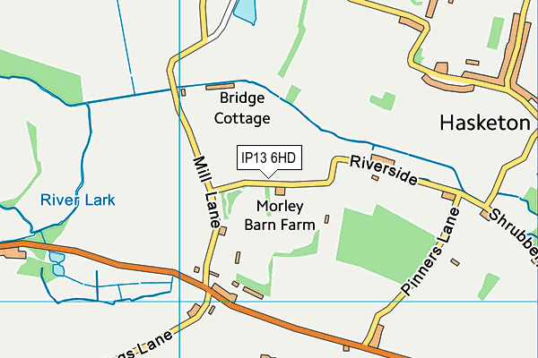 IP13 6HD map - OS VectorMap District (Ordnance Survey) IP13 6HD map - OS VectorMap District (Ordnance Survey)