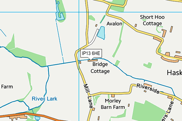 IP13 6HE map - OS VectorMap District (Ordnance Survey) IP13 6HE map - OS VectorMap District (Ordnance Survey)