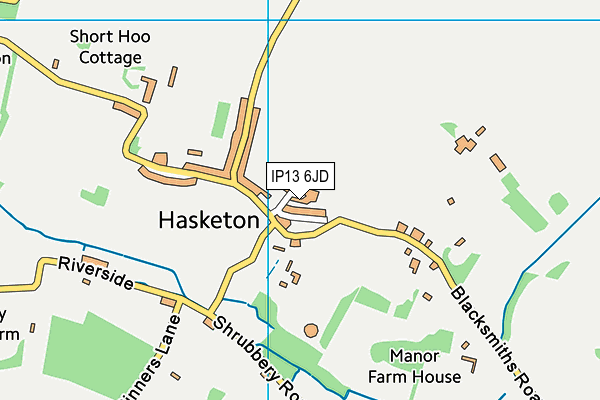 IP13 6JD map - OS VectorMap District (Ordnance Survey) IP13 6JD map - OS VectorMap District (Ordnance Survey)