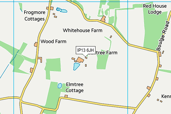 IP13 6JH map - OS VectorMap District (Ordnance Survey) IP13 6JH map - OS VectorMap District (Ordnance Survey)