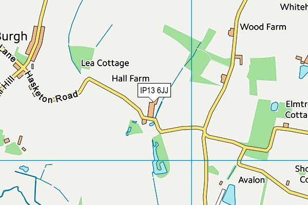 IP13 6JJ map - OS VectorMap District (Ordnance Survey) IP13 6JJ map - OS VectorMap District (Ordnance Survey)