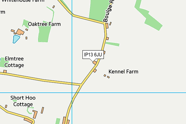 IP13 6JU map - OS VectorMap District (Ordnance Survey) IP13 6JU map - OS VectorMap District (Ordnance Survey)