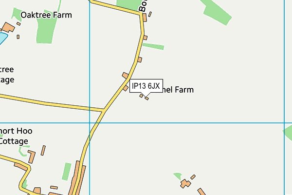 IP13 6JX map - OS VectorMap District (Ordnance Survey) IP13 6JX map - OS VectorMap District (Ordnance Survey)