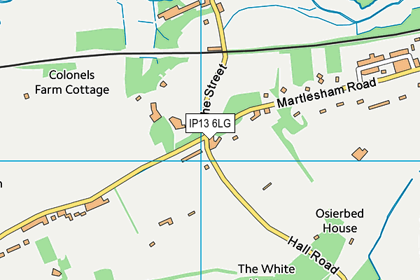 IP13 6LG map - OS VectorMap District (Ordnance Survey) IP13 6LG map - OS VectorMap District (Ordnance Survey)