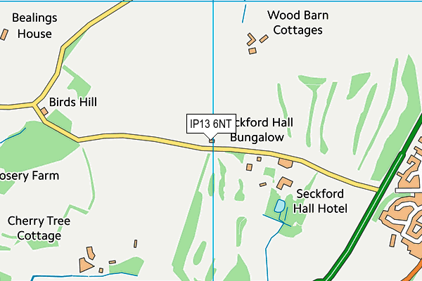 IP13 6NT map - OS VectorMap District (Ordnance Survey) IP13 6NT map - OS VectorMap District (Ordnance Survey)