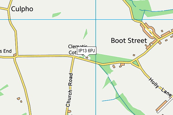 IP13 6PJ map - OS VectorMap District (Ordnance Survey) IP13 6PJ map - OS VectorMap District (Ordnance Survey)
