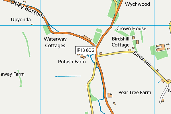 IP13 6QG map - OS VectorMap District (Ordnance Survey) IP13 6QG map - OS VectorMap District (Ordnance Survey)