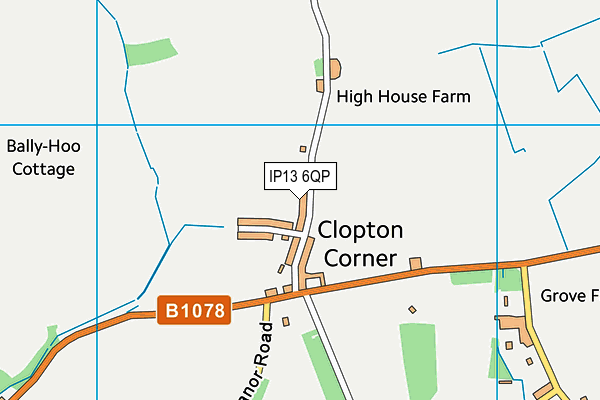 IP13 6QP map - OS VectorMap District (Ordnance Survey) IP13 6QP map - OS VectorMap District (Ordnance Survey)