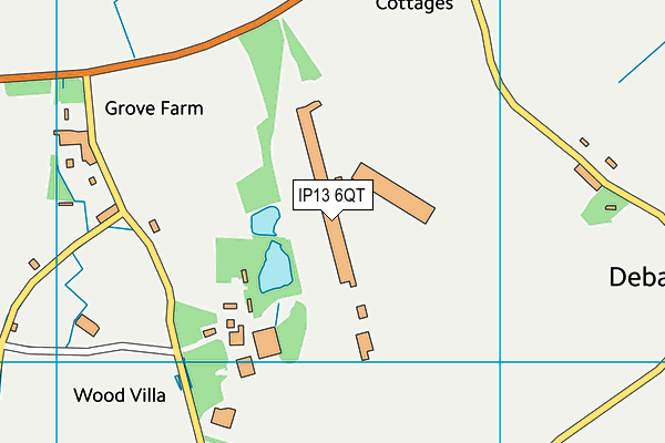 IP13 6QT map - OS VectorMap District (Ordnance Survey) IP13 6QT map - OS VectorMap District (Ordnance Survey)