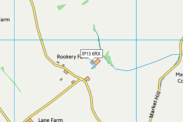 IP13 6RX map - OS VectorMap District (Ordnance Survey) IP13 6RX map - OS VectorMap District (Ordnance Survey)