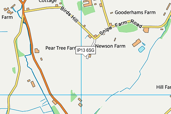 IP13 6SG map - OS VectorMap District (Ordnance Survey) IP13 6SG map - OS VectorMap District (Ordnance Survey)