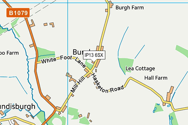 IP13 6SX map - OS VectorMap District (Ordnance Survey) IP13 6SX map - OS VectorMap District (Ordnance Survey)