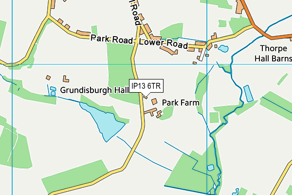 IP13 6TR map - OS VectorMap District (Ordnance Survey) IP13 6TR map - OS VectorMap District (Ordnance Survey)