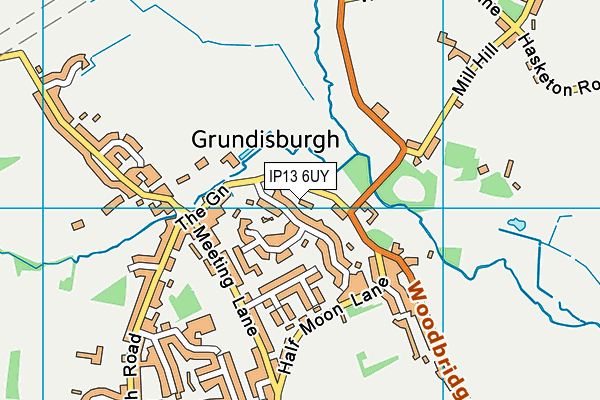 IP13 6UY map - OS VectorMap District (Ordnance Survey) IP13 6UY map - OS VectorMap District (Ordnance Survey)