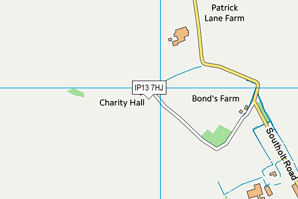 IP13 7HJ map - OS VectorMap District (Ordnance Survey) IP13 7HJ map - OS VectorMap District (Ordnance Survey)