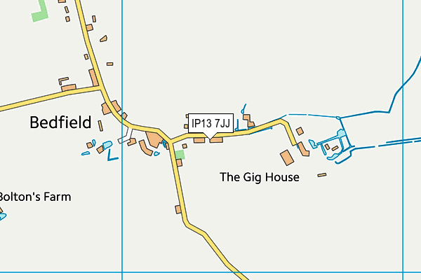 IP13 7JJ map - OS VectorMap District (Ordnance Survey) IP13 7JJ map - OS VectorMap District (Ordnance Survey)