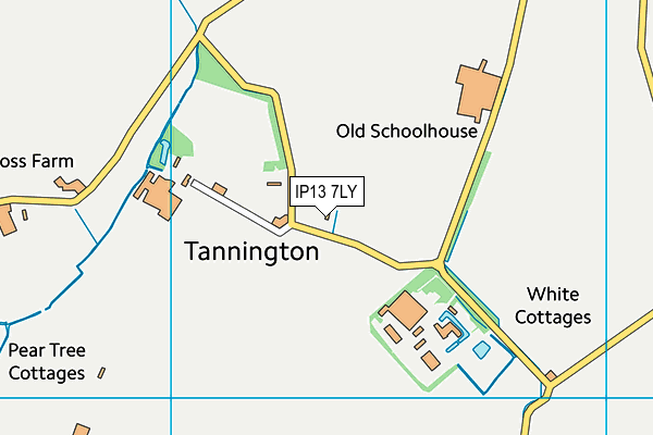 IP13 7LY map - OS VectorMap District (Ordnance Survey) IP13 7LY map - OS VectorMap District (Ordnance Survey)