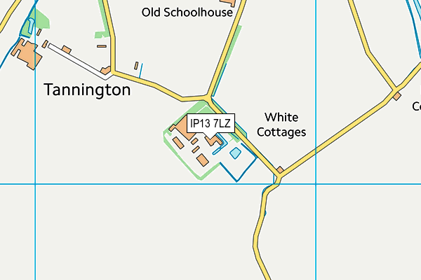 IP13 7LZ map - OS VectorMap District (Ordnance Survey) IP13 7LZ map - OS VectorMap District (Ordnance Survey)