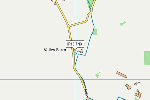 IP13 7NX map - OS VectorMap District (Ordnance Survey) IP13 7NX map - OS VectorMap District (Ordnance Survey)