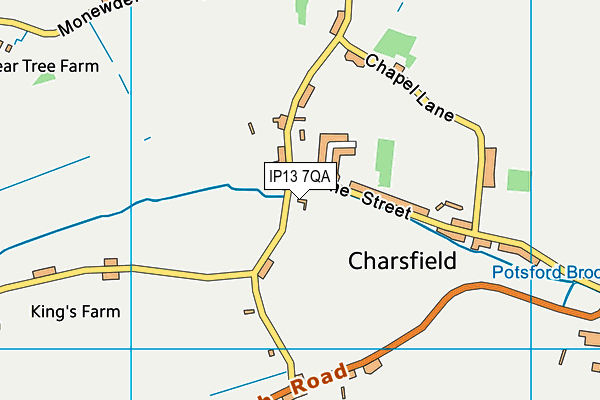 IP13 7QA map - OS VectorMap District (Ordnance Survey) IP13 7QA map - OS VectorMap District (Ordnance Survey)
