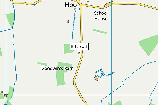 IP13 7QR map - OS VectorMap District (Ordnance Survey) IP13 7QR map - OS VectorMap District (Ordnance Survey)