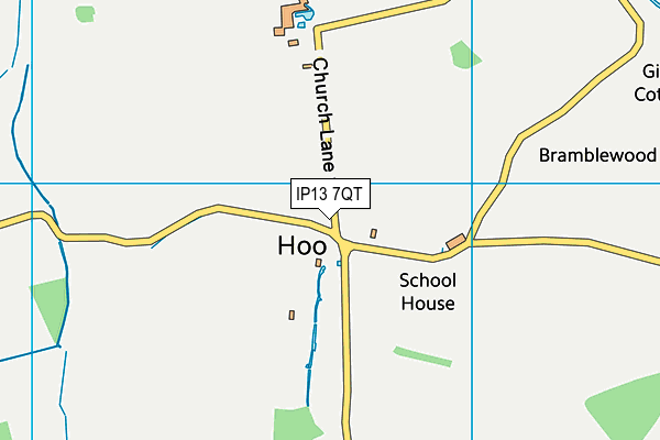 IP13 7QT map - OS VectorMap District (Ordnance Survey) IP13 7QT map - OS VectorMap District (Ordnance Survey)