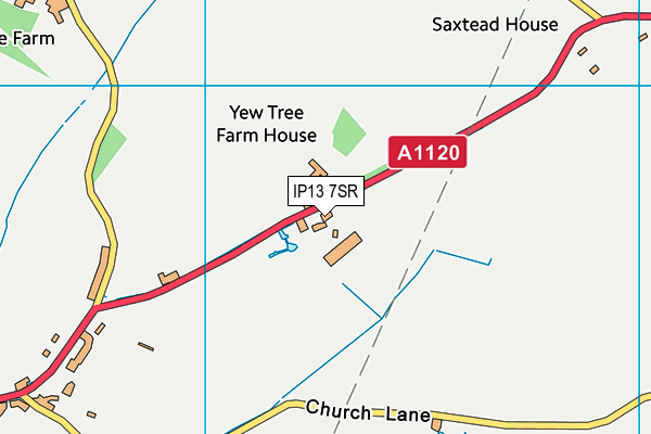 IP13 7SR map - OS VectorMap District (Ordnance Survey) IP13 7SR map - OS VectorMap District (Ordnance Survey)