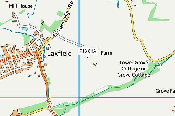 IP13 8HA map - OS VectorMap District (Ordnance Survey) IP13 8HA map - OS VectorMap District (Ordnance Survey)