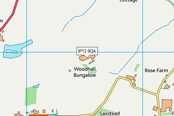 IP13 9QA map - OS VectorMap District (Ordnance Survey) IP13 9QA map - OS VectorMap District (Ordnance Survey)