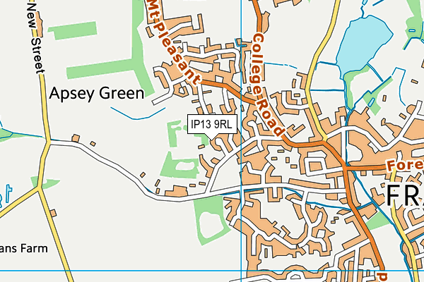 IP13 9RL map - OS VectorMap District (Ordnance Survey) IP13 9RL map - OS VectorMap District (Ordnance Survey)