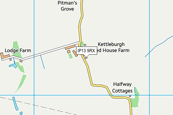 IP13 9RX map - OS VectorMap District (Ordnance Survey) IP13 9RX map - OS VectorMap District (Ordnance Survey)