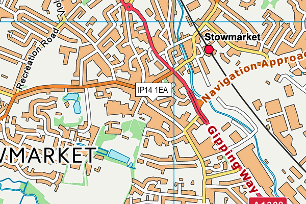 IP14 1EA map - OS VectorMap District (Ordnance Survey) IP14 1EA map - OS VectorMap District (Ordnance Survey)