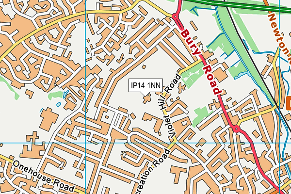 IP14 1NN map - OS VectorMap District (Ordnance Survey) IP14 1NN map - OS VectorMap District (Ordnance Survey)
