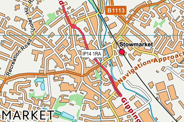 IP14 1RA map - OS VectorMap District (Ordnance Survey) IP14 1RA map - OS VectorMap District (Ordnance Survey)