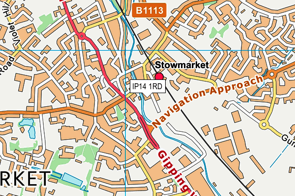 IP14 1RD map - OS VectorMap District (Ordnance Survey) IP14 1RD map - OS VectorMap District (Ordnance Survey)