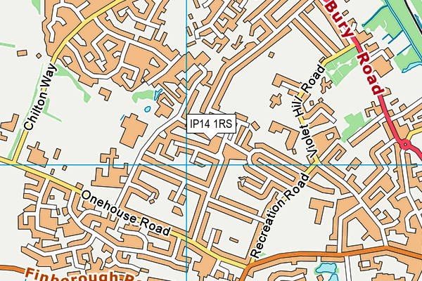 IP14 1RS map - OS VectorMap District (Ordnance Survey) IP14 1RS map - OS VectorMap District (Ordnance Survey)