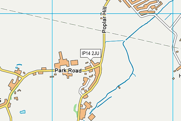IP14 2JU map - OS VectorMap District (Ordnance Survey) IP14 2JU map - OS VectorMap District (Ordnance Survey)