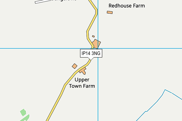 IP14 3NG map - OS VectorMap District (Ordnance Survey) IP14 3NG map - OS VectorMap District (Ordnance Survey)