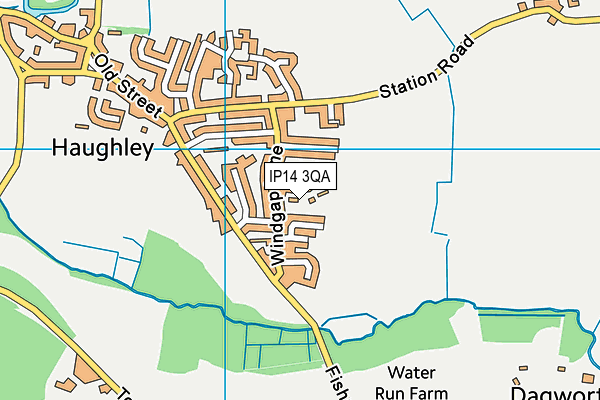 IP14 3QA map - OS VectorMap District (Ordnance Survey) IP14 3QA map - OS VectorMap District (Ordnance Survey)