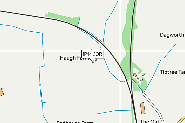 IP14 3QR map - OS VectorMap District (Ordnance Survey) IP14 3QR map - OS VectorMap District (Ordnance Survey)