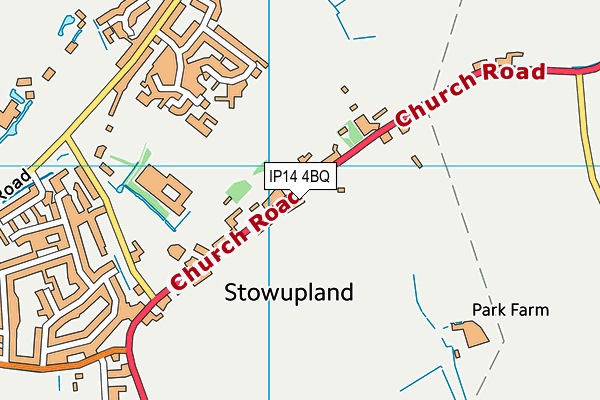 IP14 4BQ map - OS VectorMap District (Ordnance Survey) IP14 4BQ map - OS VectorMap District (Ordnance Survey)