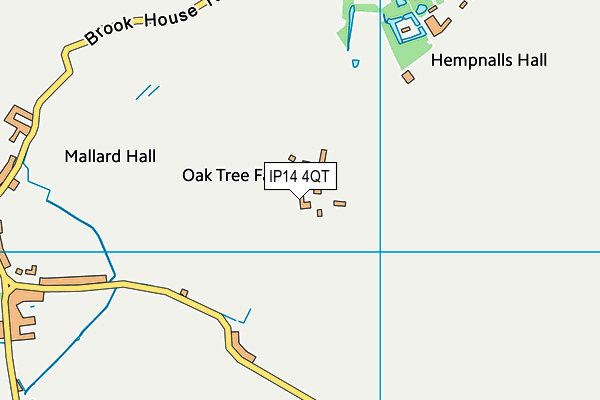IP14 4QT map - OS VectorMap District (Ordnance Survey) IP14 4QT map - OS VectorMap District (Ordnance Survey)