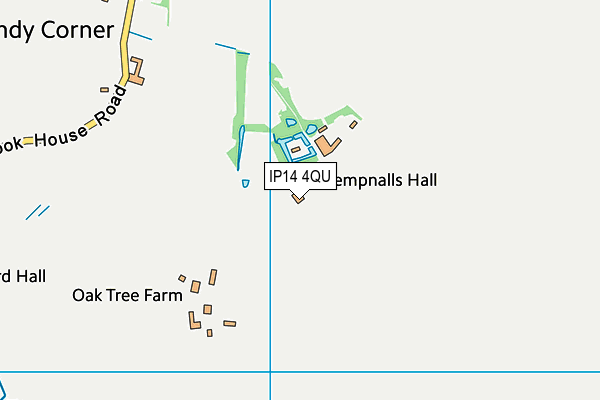 IP14 4QU map - OS VectorMap District (Ordnance Survey) IP14 4QU map - OS VectorMap District (Ordnance Survey)