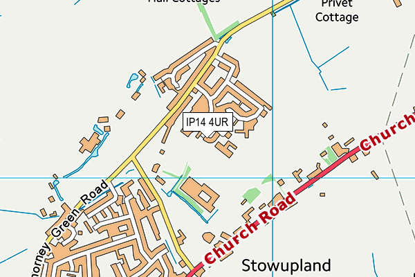 IP14 4UR map - OS VectorMap District (Ordnance Survey) IP14 4UR map - OS VectorMap District (Ordnance Survey)