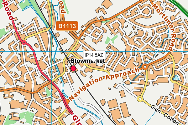 IP14 5AZ map - OS VectorMap District (Ordnance Survey) IP14 5AZ map - OS VectorMap District (Ordnance Survey)