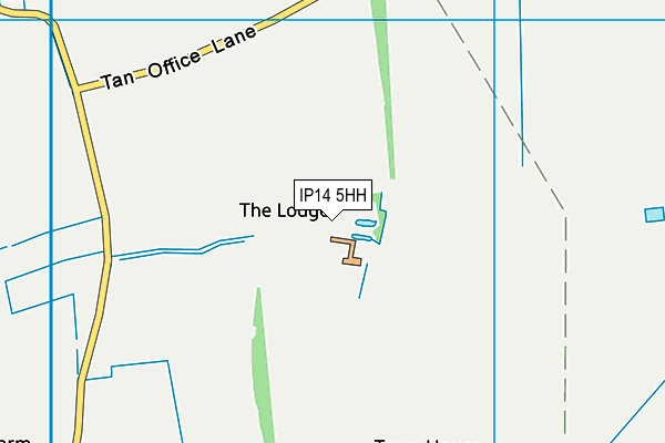 IP14 5HH map - OS VectorMap District (Ordnance Survey)